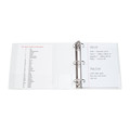 Office Jansan | Avery 05706 11 in. x 8.5 in. 3 Rings 0.5 in. Capacity Economy View Binder with Round Rings - White image number 3