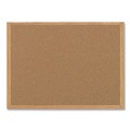 Office Jansan | MasterVision SB0420001233 36 in. x 24 in. Wood Frame Earth Cork Board - Tan/Oak image number 0
