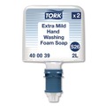 Cleaning & Janitorial Supplies | Tork 400039 2 L Mild Foam Soap S26 Refill - Unscented (2/Pack) image number 1