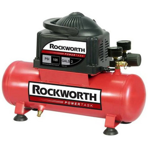 Portable Air Compressors | Factory Reconditioned Rockworth RWHD2NK-CP 0.3 HP 2 Gallon Oil-Free Hot Dog Air Compressor image number 0