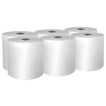 Scott 1-Ply 7.5 in. x 900 ft. Pro Hard Roll Paper Towels with Absorbency Pockets for Scott Pro Dispenser - Gray Core Only (6/Carton)