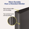 Office Jansan | Avery 79994 3 Locking One Touch EZD Rings 4 in. Capacity 11 in. x 8.5 in. Heavy-Duty Non-View Binder with DuraHinge and Spine Label - Black image number 2