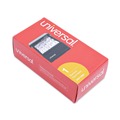  | Universal UNV10601 4.25 in. x 8.25 in. x 2.5 in. Metal/Plastic Business Card File Holds 600 2 in. x 3.5 in. Cards - Black image number 1
