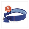 Cooling Gear | Ergodyne 12567 Chill-Its 6700CT One Size Fits Most Cooling Bandana PVA Tie Headband - Solid Blue image number 6