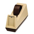 Office Jansan | Scotch C-25 3 in. Core Heavy-Duty Weighted Desktop Plastic Tape Dispenser - Putty/Brown image number 1