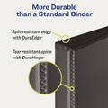 Office Jansan | Avery 09901 11 in. x 8.5 in. 3 Rings 5 in. Capacity Durable View Binder with DuraHinge and EZD Rings - White image number 3