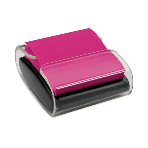 Bulk Savings Pricing 2 | Post-it Pop-up Notes Super Sticky WD-330-BK Wrap Dispenser for 3 x 3 Pads - Black/Clear (1/Pack) image number 0