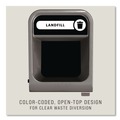 Trash & Waste Bins | Rubbermaid Commercial 1961621 23-Gallon Landfill Configure Indoor Recycling Waste Receptacle - Gray image number 2