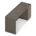 Office Desks & Workstations | Alera AE1NZK-S2472UF TOM 72 in. x 24 in. x 29 in. Seville Series Credenza with Right Pedestal - Walnut image number 3