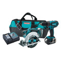 Combo Kits | Factory Reconditioned Makita XT250-R 18V LXT Cordless Lithium-Ion 1/2 in. Hammer Drill and Circular Saw Kit image number 0