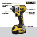 Impact Wrenches | Dewalt DCF890M2 20V MAX XR Cordless Lithium-Ion 3/8 in. Compact Impact Wrench Kit image number 5