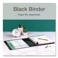 Office Jansan | Cardinal 10351 11 in. x 8.5 in. ClearVue 3-Ring 5 in. Capacity Easy Open Slant-D Ring Binder - Black image number 5