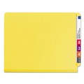 Office Jansan | Smead 26789 End Tab Pressboard Classification Folders with Six SafeSHIELD Fasteners - Letter, Yellow (10/Box) image number 1