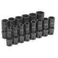Sockets | Grey Pneumatic 1314UD 14-Piece 1/2 in. Drive 6-Point SAE Universal Deep Impact Socket Set image number 0