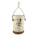 $99 and Under Sale! | Klein Tools 5104VT 12 in. Leather Bottom Canvas Bucket with Top image number 0