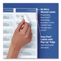 Office Jansan | Avery 06521 Easy Peel 1 in. x 2.63 in. Inkjet/Laser Printers Mailing Labels with Sure Feed Technology - Glossy Clear (300/Pack) image number 5