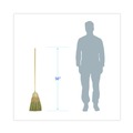Brooms | Boardwalk BWK926YCT 56 in. Yucca/Corn Fiber Bristles Parlor Broom - Natural (12/Carton) image number 5