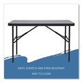 Folding Tables | Iceberg 65507 IndestrucTable 48 in. x 24 in. x 29 in. Commercial Folding Table - Rectangular Charcoal image number 4