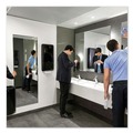 Dispensers | Tork 552528 PeakServe 14.57 in. x 3.98 in. x 28.74 in. Continuous Hand Towel Dispenser - Black (1/Carton) image number 10