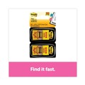Office Jansan | Post-it Flags 680-SH2 1 in. "Sign Here" Arrow Message Page Flags - Yellow (50-Flags/Dispenser, 2-Dispensers/Pack) image number 5
