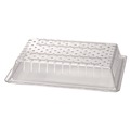 Food Service | Carlisle 1062807 18 in. x 26 in. StorPlus Polycarbonate Plastic Food Storage Container Colander - Clear image number 2