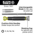 Screwdrivers | Klein Tools 32585 4-in-1 Electronics Multi-bit Precision Screwdriver Set with Industrial Strength TORX Bits image number 6