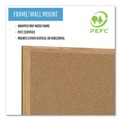  | MasterVision SB1420001233 72 in. x 48 in. Oak Wood Frame Earth Cork Board - Tan Surface image number 4