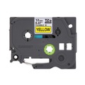 Labels | Brother P-Touch TZEFX631CS 0.47 in. x 26.2 ft. TZe Flexible Tape Cartridge for P-Touch Labelers - Black on Yellow image number 1