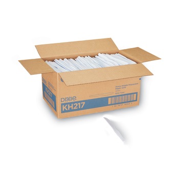 Dixie Heavyweight Plastic Knives - White (1000/Carton)