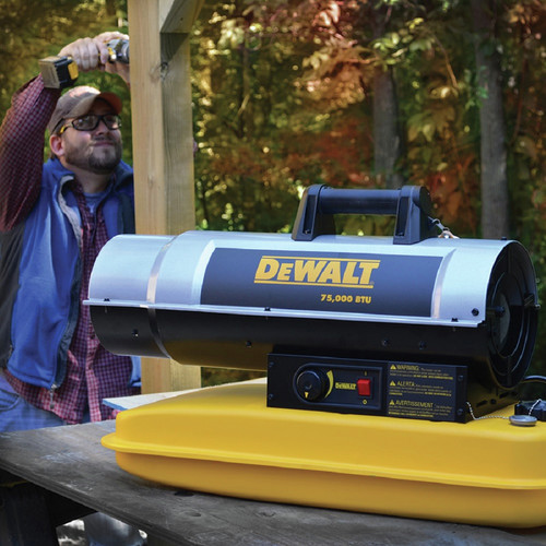 Dewalt DXH75KT 75,000 BTU Forced Air Kerosene Construction Heater | CPO  Outlets