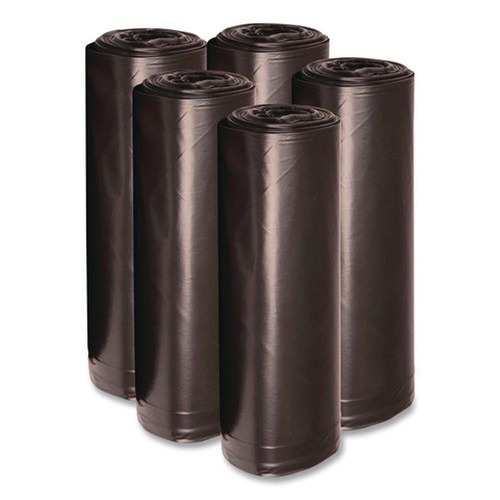 Trash Bags | Boardwalk X8647XKKR01 43 in. x 47 in. 56 gal. 1.6 mil Recycled Low-Density Polyethylene Can Liners - Black (100/Carton) image number 0