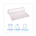 Trash & Waste Bins | Boardwalk Z6037XNKR01 30 in. x 37 in. 30 Gallon 16 mic High Density Industrial Coreless Roll Can Liners - Natural (500/Carton) image number 7
