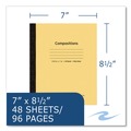 Notebooks & Pads | Roaring Spring 77308 8.5 in. x 7 in. Sheets Flexible Composition Notebook - Manila Cover (72/Carton) image number 2