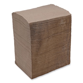 PAPER TOWELS AND NAPKINS | Boardwalk BWK8323K 13 in. x 10 in. 1-Ply 1/4-Fold Lunch Napkins - Kraft (500/Pack, 12 Packs/Carton)