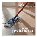 Mops | O-Cedar 175765 Up to 56 in. Black/Red Handle 9.25 in. x 4.38 in. White/Blue Microfiber Head H2Pro Flat Mop System image number 4