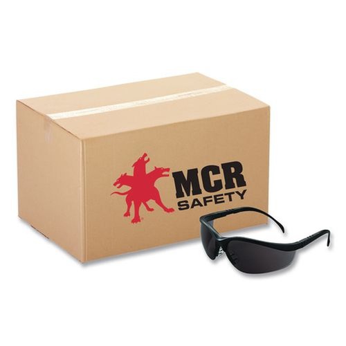Bulk Savings Pricing 2 | MCR Safety KD112 Klondike Safety Glasses - Matte Black Frame Gray Lens (12/Box) image number 0
