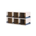 Boxes & Bins | Bankers Box 0162601 23.75 in. x 19.75 in. File/Cube Box Shell - Legal/Letter, White/Blue (6/Carton) image number 0