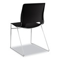 Office & Office Supplies | HON HMS1.N.ON.Y Motivate Supports Up to 300 lbs. High-Density Stacking Chairs - Onyx/Black/Chrome (4/Carton) image number 6