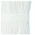 Cleaning & Janitorial Supplies | Boardwalk BWK224CCT 24 oz. Cotton Premium Cut-End Wet Mop Heads - White (12/Carton) image number 3