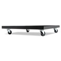 Office Jansan | Alera ALESCCART 320 lbs. Capacity 22.44 in. x 22.44 in. x 3.93 in. Metal Stacking Chair Dolly - Black image number 1