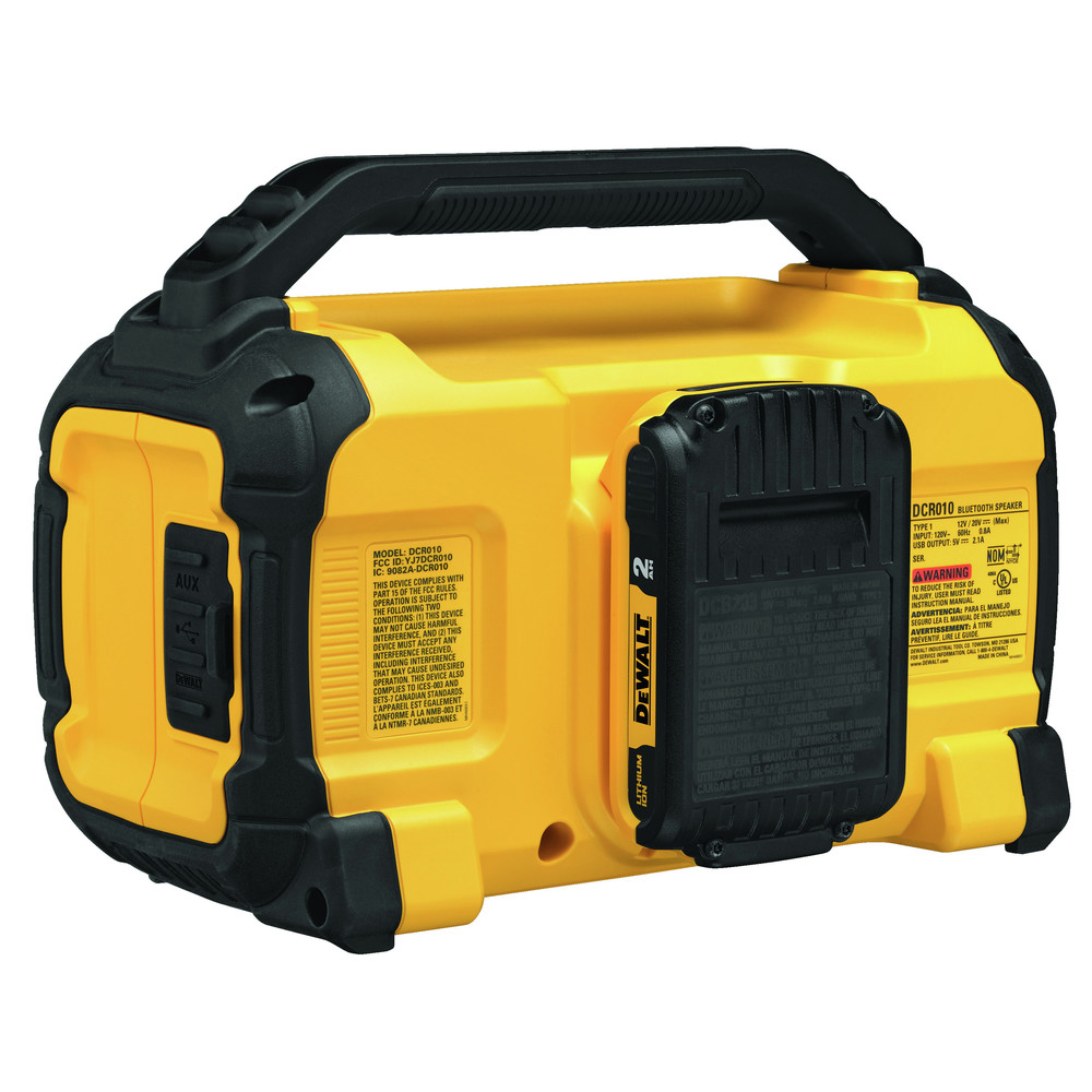 Dewalt 12V/20V MAX Jobsite Bluetooth Speaker (Tool Only)