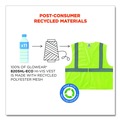 Safety Vests | Ergodyne 20977 GloWear 8205HL Type R Class 2 Super Econo Mesh Safety Vest - 2X-Large to 3X-Large/Lime image number 4