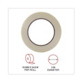 Office Jansan | Universal UNV30018 3 in. Core 18 mm. x 54.8 m. #120 Utility Grade Filament Tape - Clear (1-Roll) image number 4