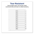 Office Jansan | Avery 11134 Ready Index 11 in. x 8.5 in. 10-Tab Customizable TOC 1 to 10 Tab Dividers - Black/White (1-Set) image number 6