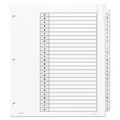 Mothers Day Sale! Save an Extra 10% off your order | Avery 11166 Ready Index 11 in. x 9.25 in. 26-Tab Customizable TOC A to Z Tab Dividers - Black/White (1-Set) image number 2