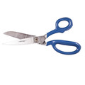 Scissors | Klein Tools 211H 11-1/2 in. Bent Trimmer with Knife Edge and Blue Coating image number 1