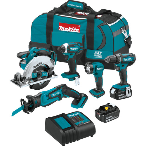 Combo Kits | Makita XT510SM 18V LXT Lithium-Ion Cordless 5-Tool Combo Kit (4 Ah) image number 0