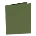 Office Jansan | Oxford 5049560 100-Sheet Capacity 8.5 in. x 11 in. Two-Pocket Laminated Folder - Metallic Green (25/Box) image number 3