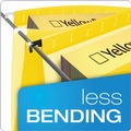 Office Jansan | Pendaflex 6153 1/5 YEL 1/5-Cut Tabs Legal Size SureHook Hanging Folders - Yellow (20/Box) image number 3