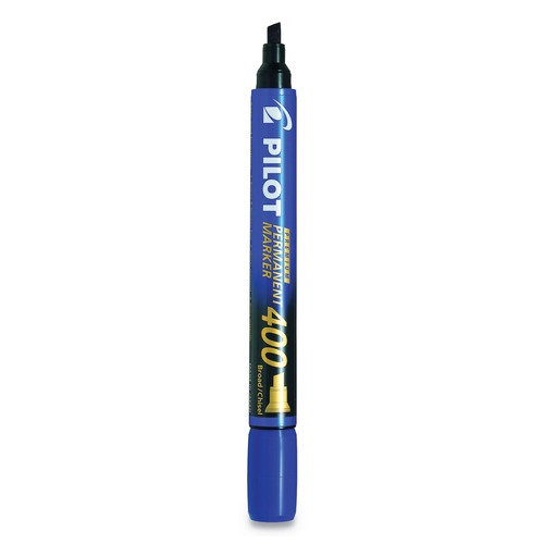 Pilot 44145 400 Premium Broad Chisel Tip Blue Ink Permanent Marker (36/Box) image number 0